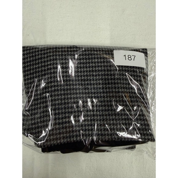 Akris Punto Pencil Skirt Womens 8 Black Houndstooth Colorblock Knee Length Wool - Picture 8 of 8